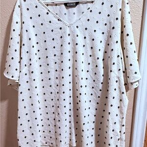 BloomChic Cream and Black Polka Dot Blouse